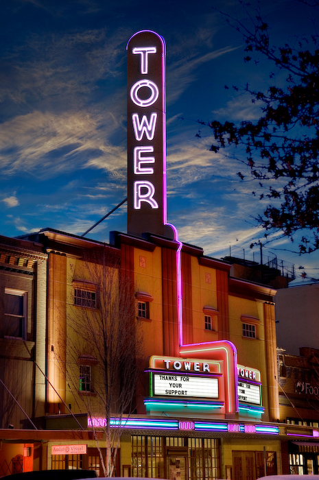 tower theater bend or